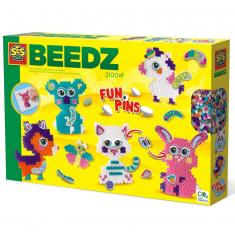 Beedz Ironing Beads: FunPins Glitter Animals