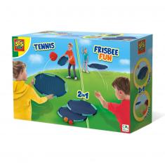 2 in 1 tennis and frisbee set