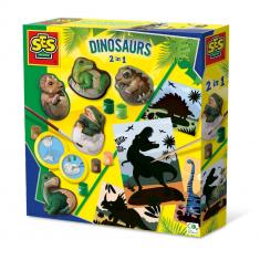 Dinosaurs 2 in 1 - Moulding and painting