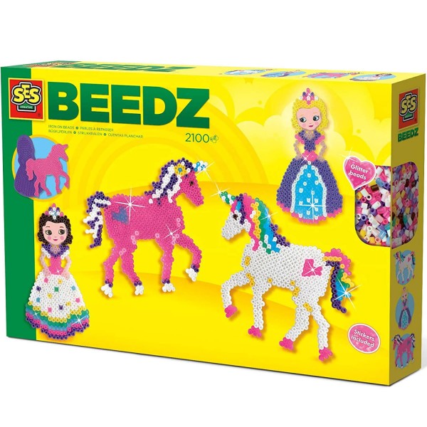 Beedz ironing beads: Unicorns and princesses - SES Creative-06216