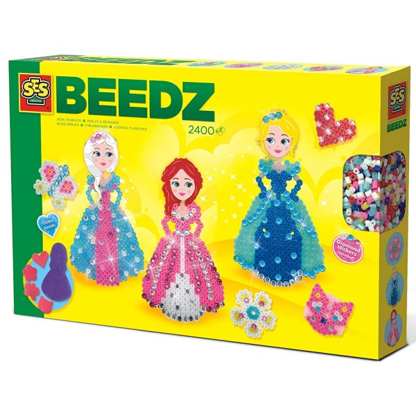 Perles à repasser Beedz : Princesses avec diamants - SES Creative-06269