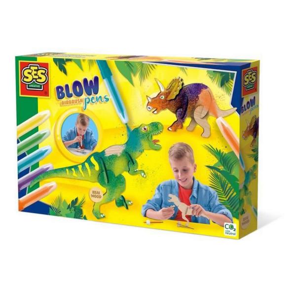 Blow airbrush pens: Dinosaur - SES Creative-14284