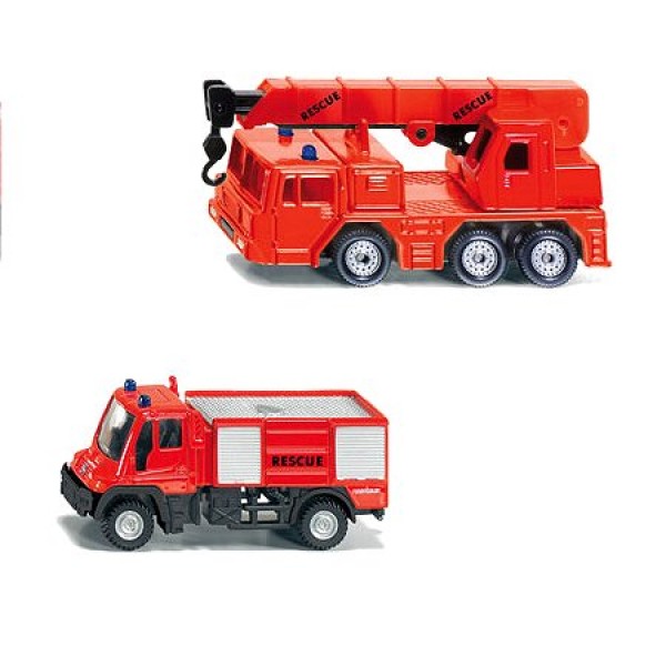 Set sapeurs pompiers 2 véhicules en métal - Siku-1661
