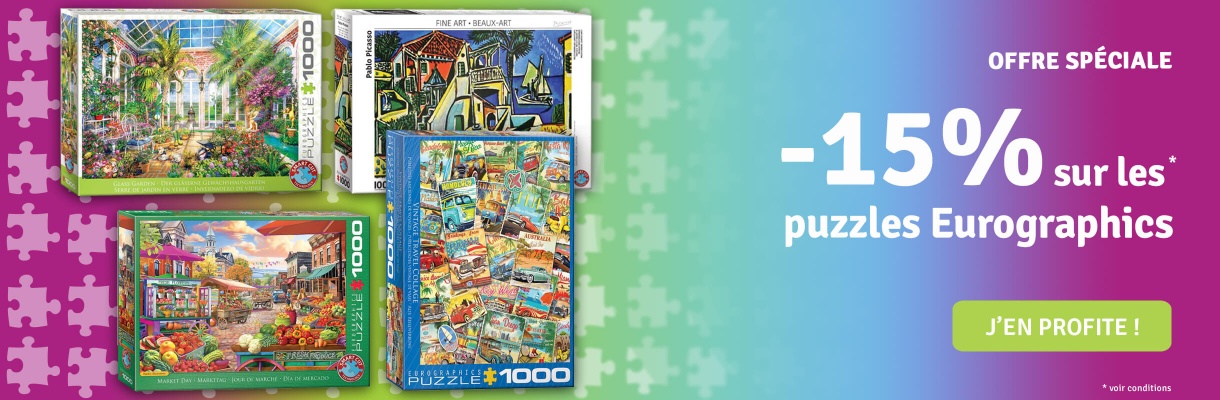 Offre spéciale 15% de remise sur les puzzles Eurographics