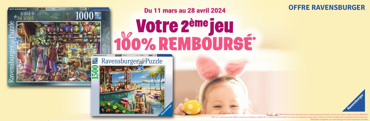 Ravensburger : Votre 2ème puzzle 100% remboursé