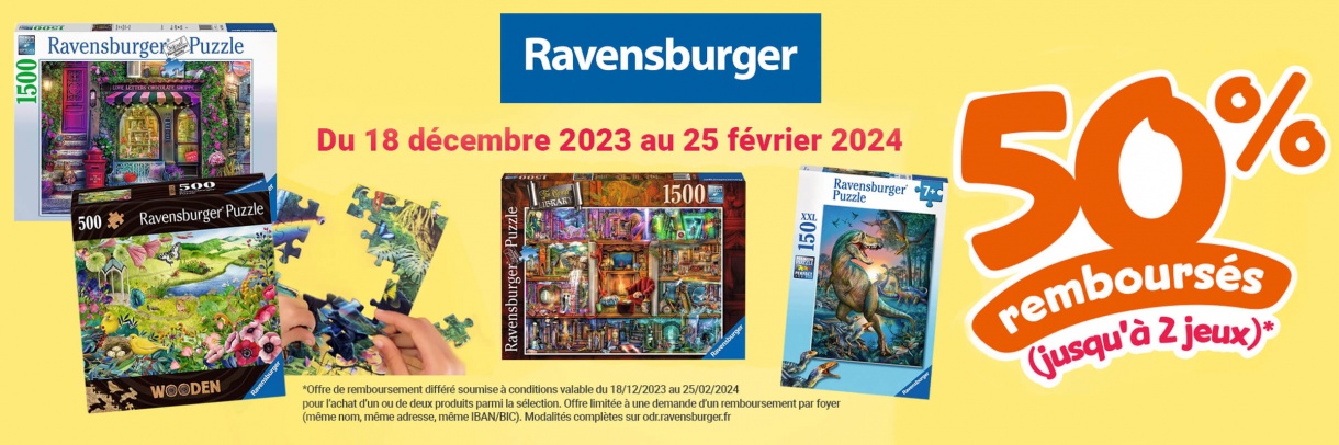 Ravensburger : Le 2eme puzzle à 1€