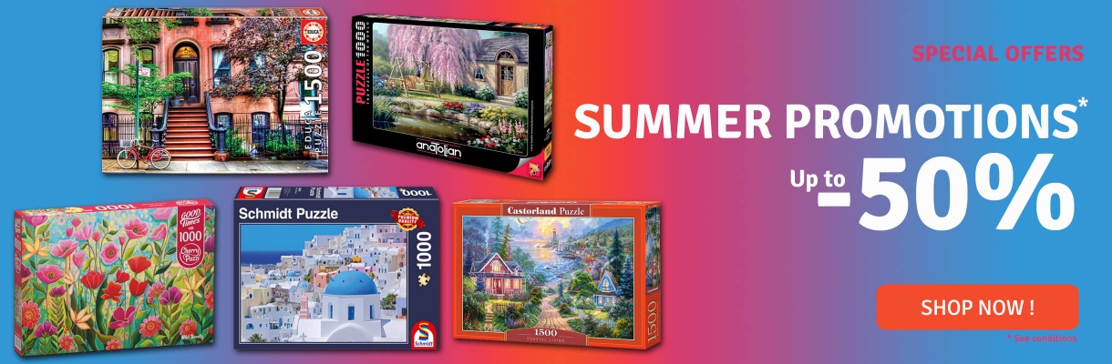 Sales up to 50% on puzzles
