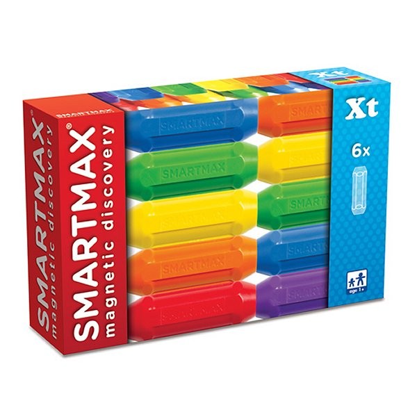 Construction aimantée SmartMax extension : Set 6 bâtonnets courts - Smart-SMX102