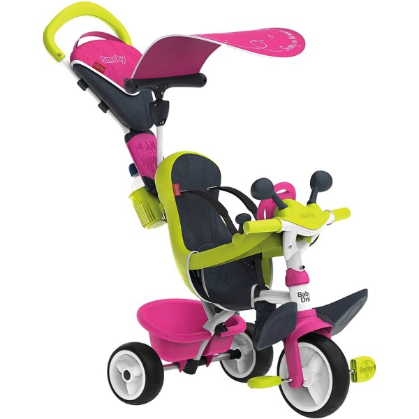 Tricycle Baby Driver Confort : Rose - Smoby-741201