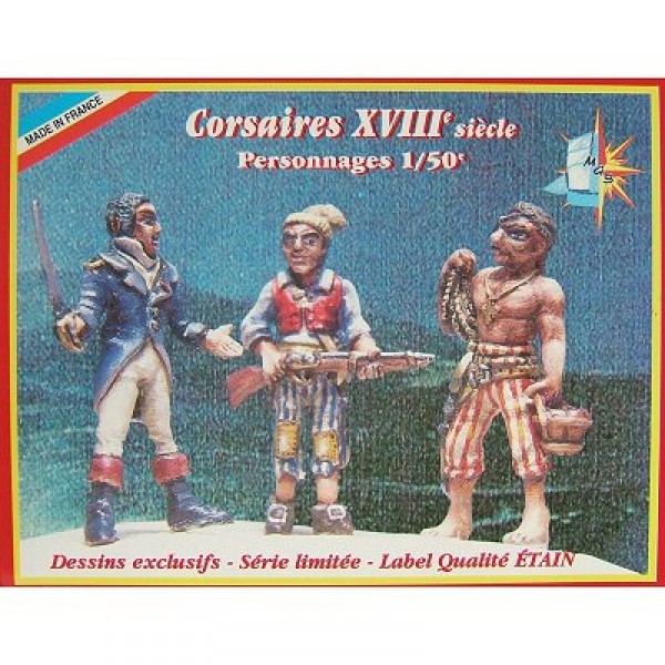 Coffret de 3 figurines -  Corsaires - Soclaine-BPF10