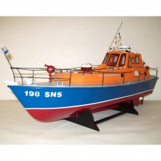 Holzmodell - Rettungsboot auf See