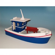 Maquette bateau en bois : Bateau de plongée