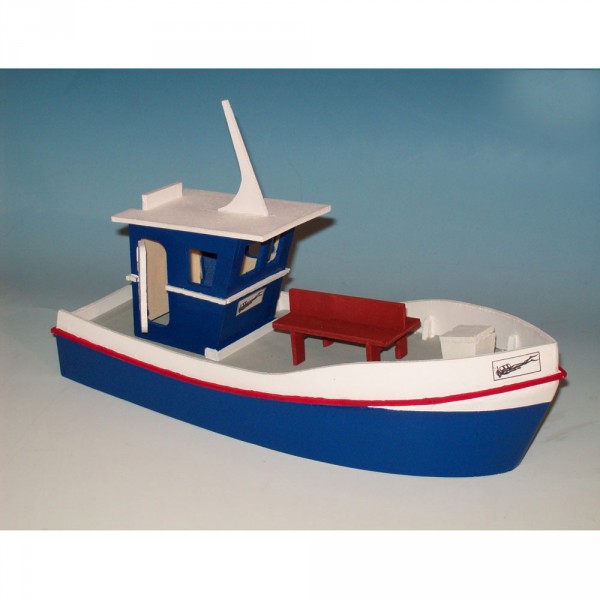 Maquette bateau en bois : Bateau de plongée - Soclaine-PLO10
