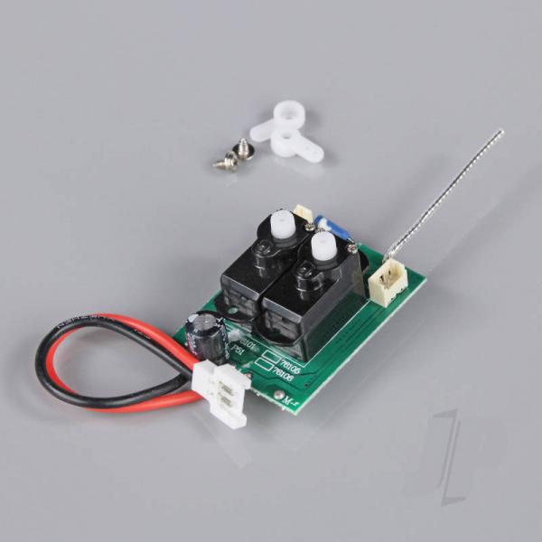 Receiver with Gyro and Surface Mounted Servos (pour P-51) - SNKPR2215