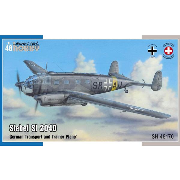 Siebel Si 204D German Transport and Trainer Plane - 1:48e - Special Hobby - SpecialH-100-SH48170