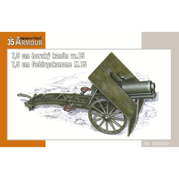 7,5cm horsky kanon vz.15(7,5cm Gebirskan M.15 / 7,5 cm)- 1:35e - Special Hobby - SpecialHobby-SA35002