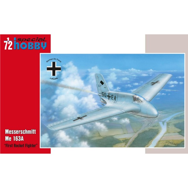 Maquette avion militaire : Messerschmitt ME 163A - First Rocket Fighter - SpecialHobby-SH72334