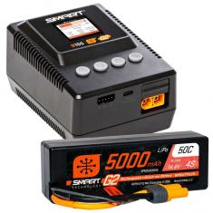 Spektrum Chargeur  S155 EU Smart Powerstage et 5000mAh 4S LiPo IC5