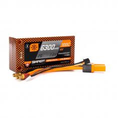 Spektrum 6300mAh 2S 7.6V 100C Smart HV LiPo Short 5mm Tubes