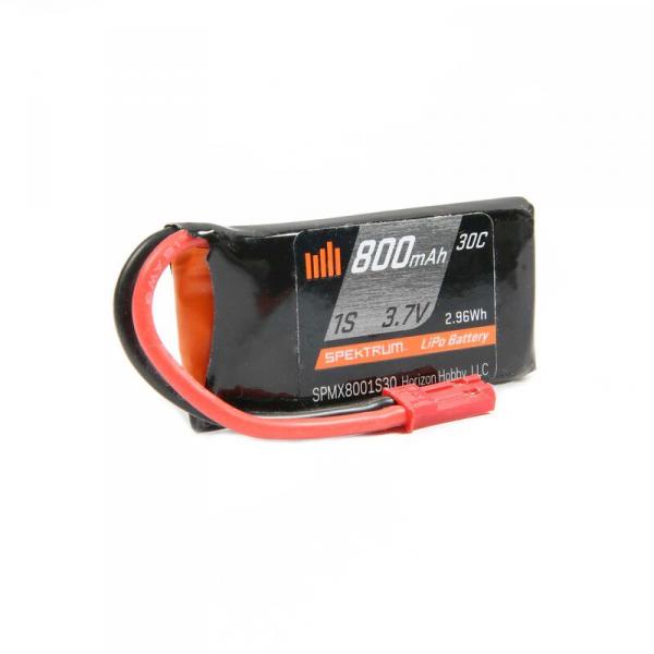 Accu Lipo Smart 800mAh 1S 3.7V 30C LiPo Battery - JST - Spektrum - SPMX8001S30