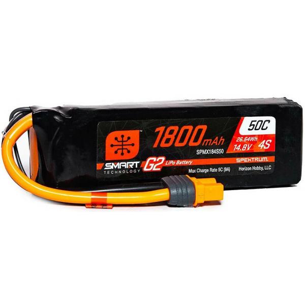 Spektrum - Batterie Lipo 1800mAh 4S 14.8V Smart G2 - 50C - IC3 - SPMX184S50