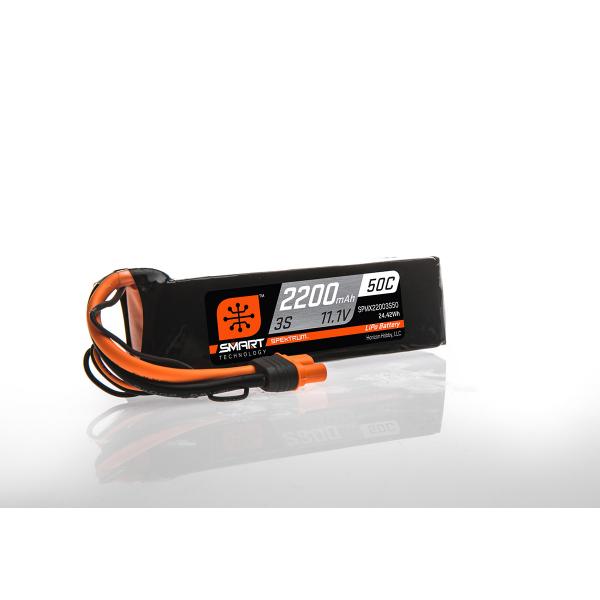 Spektrum Batterie LiPo Smart 3S 11,1 V 2200mAh 3S 50C IC3 - SPMX22003S50