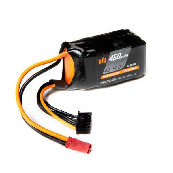 Spektrum Smart Lipo 450mAh 4S 14.8V 50C Prise JST - SPMX4504S50