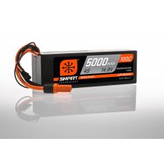 Batterie LiPo 14.8V 5000mAh 4S 100C Hardcase Prise IC5 Smart Spektrum