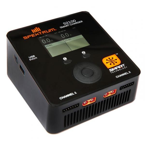 Chargeur Spektrum Smart S2100 2x100W AC (220V) - Neuf sous Blister - SPMXC1010I-BLI