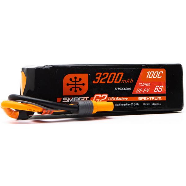 Spektrum - Batterie Lipo 3200mAh 6S 22.2V Smart G2 - 100C - IC5 - SPMX326S100