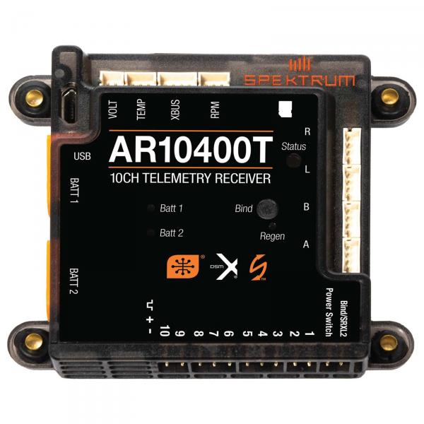 Spektrum AR10400T 10 Channel PowerSafe Telemetry Receiver - SPMAR10400T
