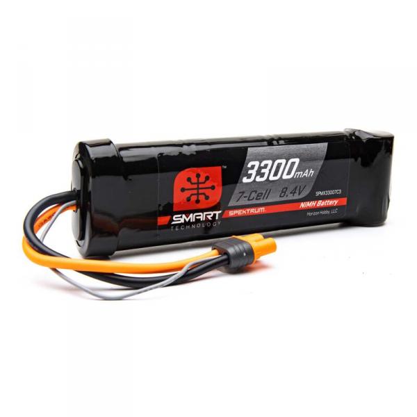 Batterie Nimh Spektrum 3300mAh 7-Cell 8.4V prise IC3 - SPMX33007C3