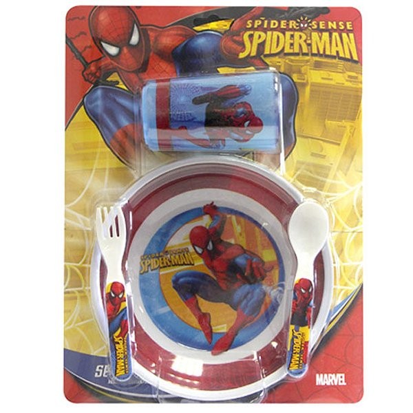 Set repas 4 pièces : Spiderman - Spel-000517