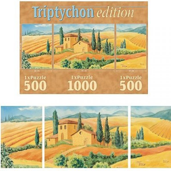 2000 pièces - Triptyque : Période de récolte - Spielspass-77682-1