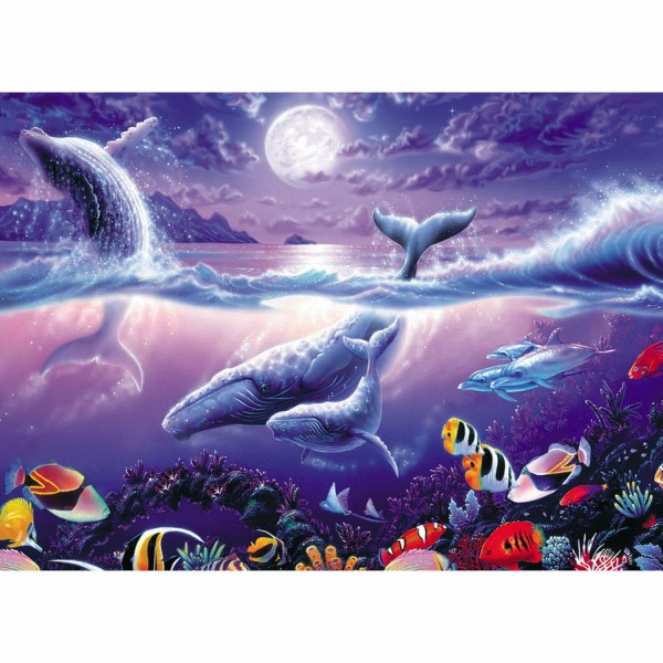 Puzzle 1000 pièces - Steve Sundram : Tropic Moonlight - Spielspass-77166-6