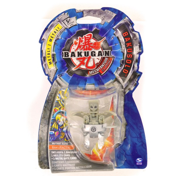 Figurine Bakugan : Bakusolo : Mutant Elfin (gris) - SpinM-6017434-20050398