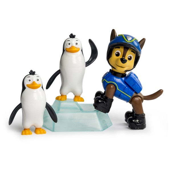 Figurine Pat'Patrouille (Paw Patrol) : Chase et pingouins - SpinM-6026617-20070783