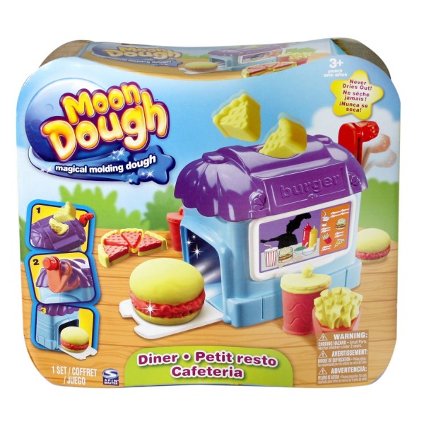 Pâte à modeler magique : Moon Dough : Petit coffret Diner - SpinM-6009237-20014981