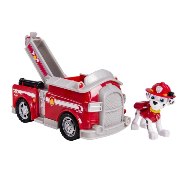 Véhicule avec figurine Pat'Patrouille (PAW Patrol) : Camion de pompiers et Marcus - SpinM-6022627-20064339