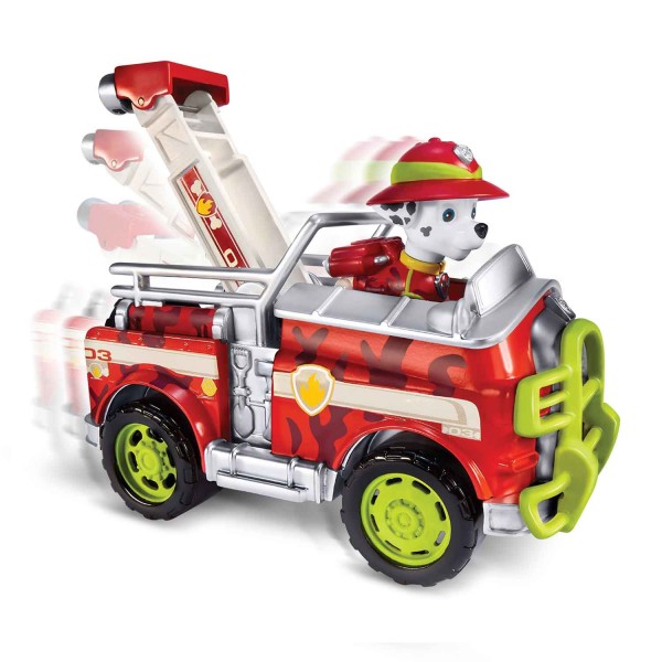 Véhicule Pat'Patrouille (PAW Patrol) avec figurine Jungle Rescue : Camion de Marcus - SpinM-6031703-20079021