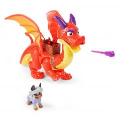 FIGURINE SPARKS LE DRAGON & CLAW RESCUE KNIGHTS PAT'PATROUILLE (PAW PATROL)