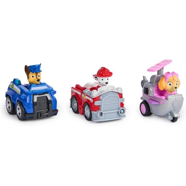 PAW Patrol : Pullback Racers 3-Pack Gift Set - SpinMaster-6070440