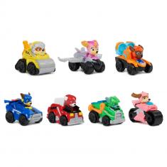  Box of 7 Paw Patrol vehicles: Racers Pup Squad The Super Patrol