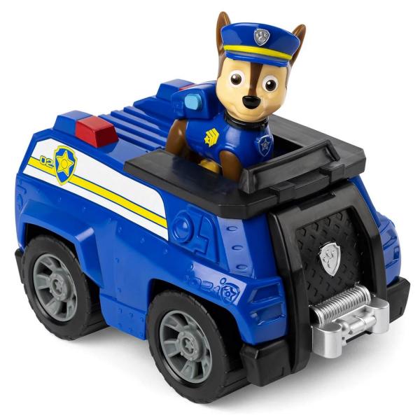 PAW PATROL VEHICLE AND FIGURE - Chase Police Car - SpinM-6061799