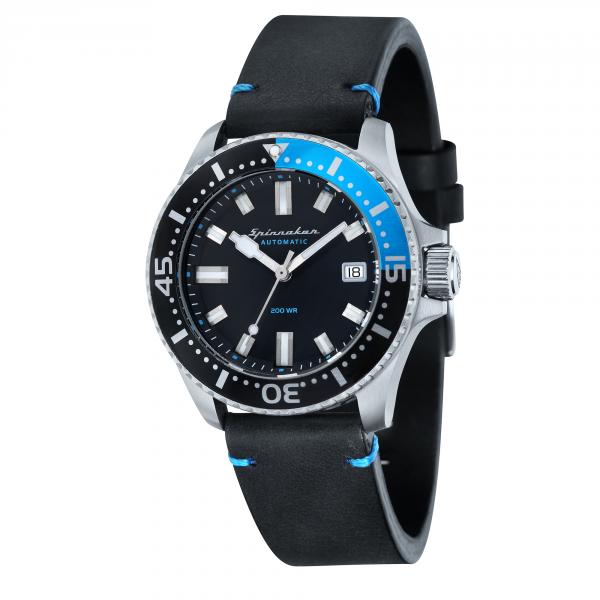 Montre Spinnaker Spence Automatique bracelet cuir + bracelet Nato bleu noir - SP-5039-01