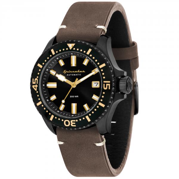 Montre Spinnaker Spence Automatique bracelet cuir marron + bracelet Nato noir - SP-5039-05