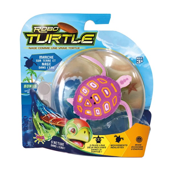 Robo Turtle : Tortue de terre rose - SplashToys-31344-Rose