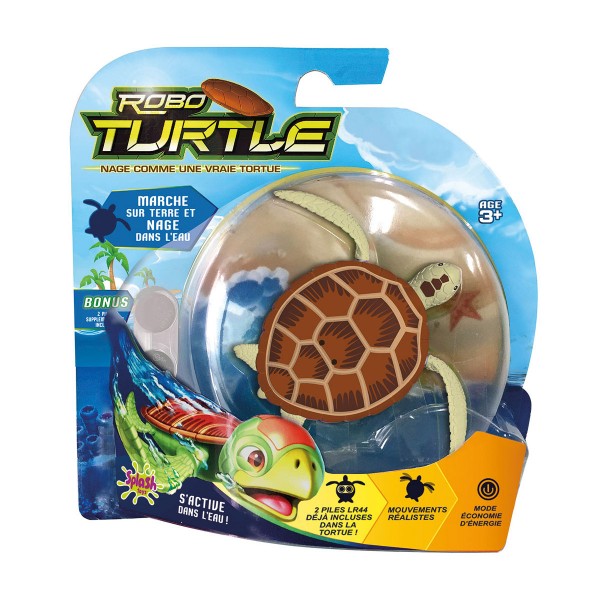 Robo Turtle : Tortue de terre - SplashToys-31344-Marron
