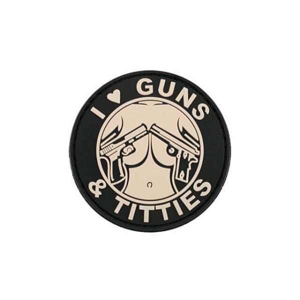 Patch PVC Guns and Titties Rose - A60301