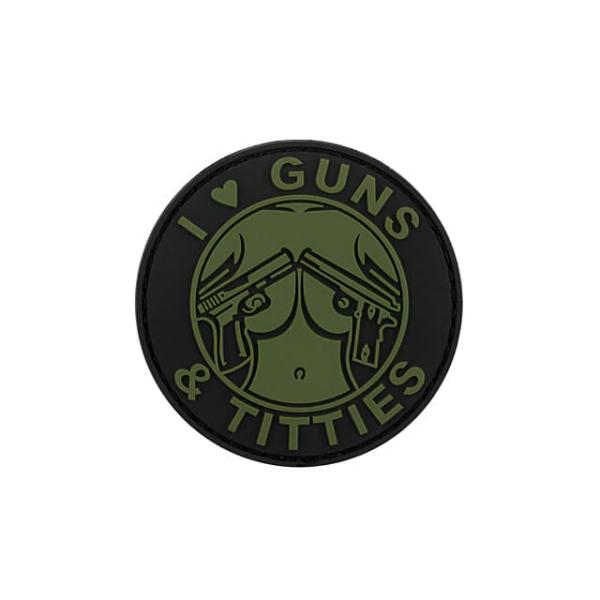 Patch PVC Guns and Titties - OD - A60300